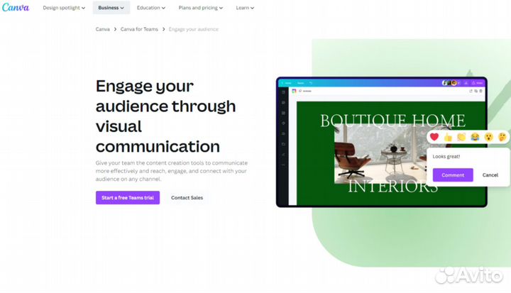 Подписка canva pro (6 месяцев)
