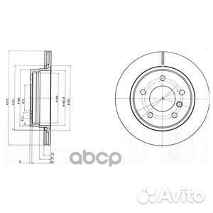 BG3041C диск тормозной задний BMW E36/E46 1.6