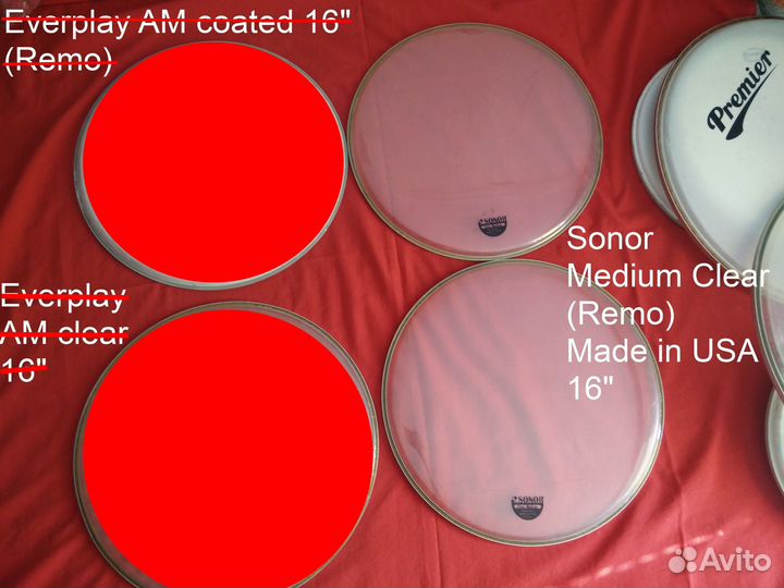 Пластики Evans remo Everplay Sonor