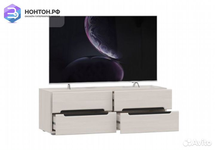 Тумба под тв Эколь сандал светлый