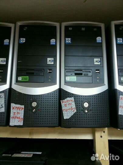 Корпус, блок питания, привод DVD 3 в 1