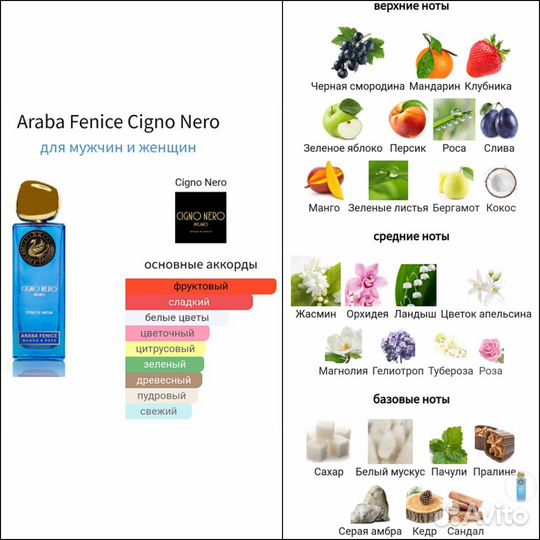 Cigno Nero Dolce Canto и Araba Fenice распив