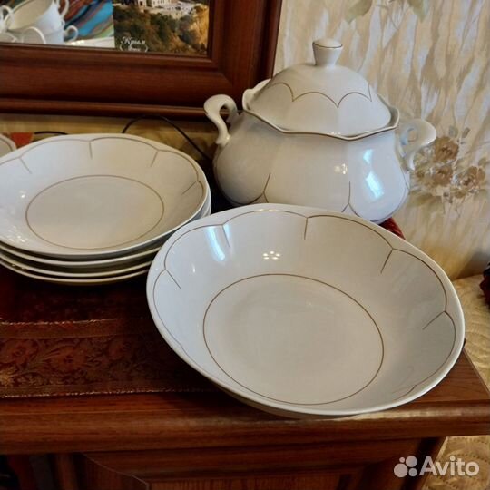 Lubiana фарфор набор посуды СССР