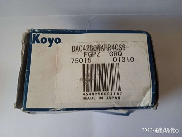 Подшипник ступицы Koyo DAC4280wahr4CS9