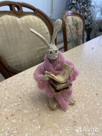 Ватная игрушка на ёлку ручной работы