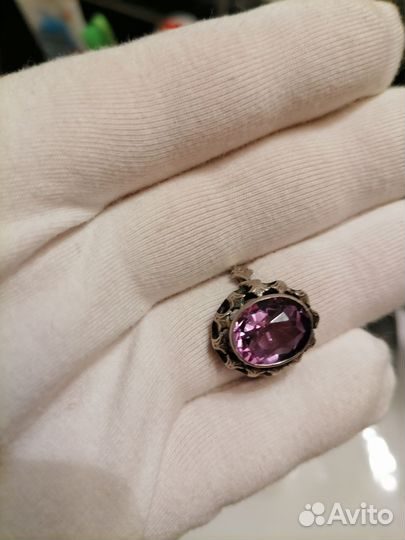 Серебряное кольцо с александритом