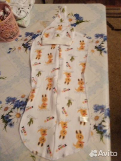 Кокон для новорожденных с шапочками