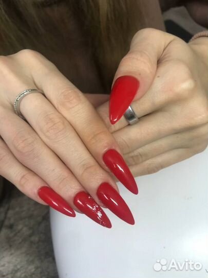 Маникюр гель лак, наращивание