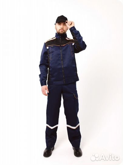 Спецодежда мужская костюм Практик синий