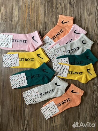 Носки женские, 10 пар в упаковке