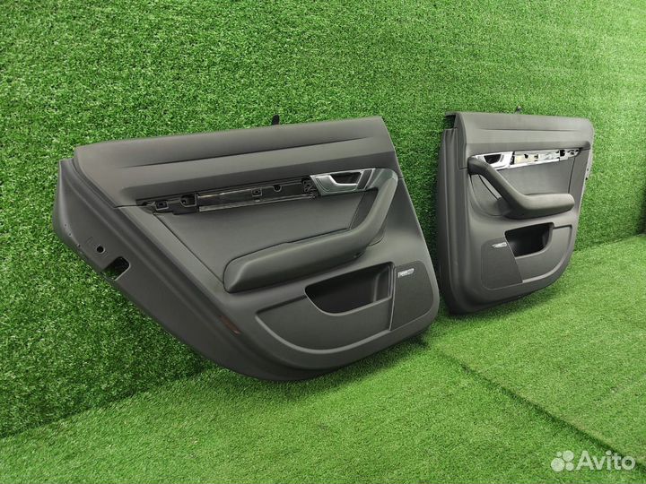 Обшивки здних дверей с шторками Audi A6 C6 4F дефе