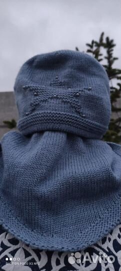 Комплект шапка и шарф женские