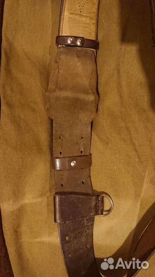 Ремень кожаный военный победоносный