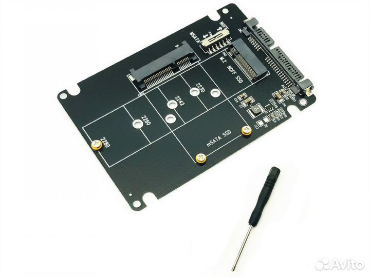 Адаптер переходник gsmin DP51 2 в 1 Mini PCI-E M.2