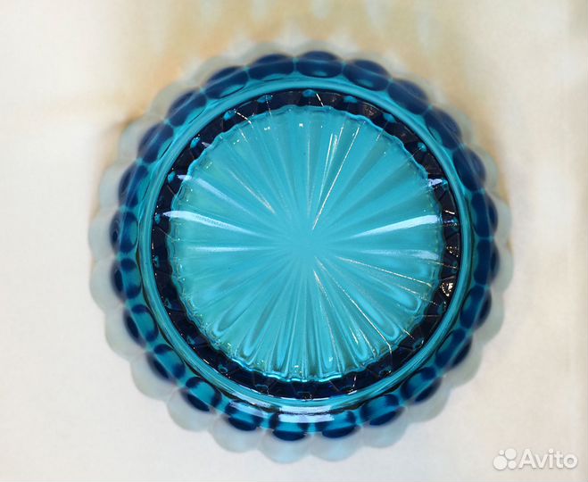 Ваза Купоросное Стекло СССР Конфетница Салатник