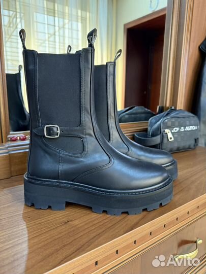 Ботинки челси женские на меху