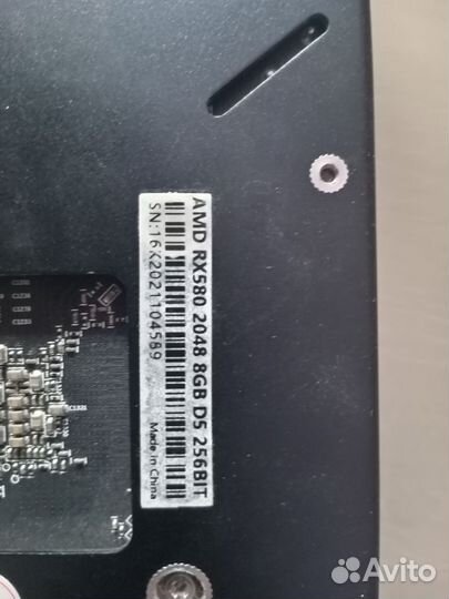 Видеокарта rx580 8gb