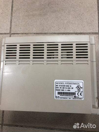 Частотный преобразователь Delta vfd055m43a