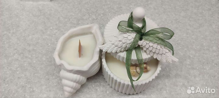 Набор ароматических свечей в подарочной упаковке