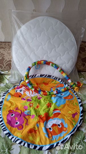 Матрас детский круглый и коврик