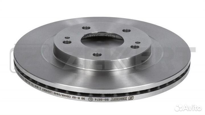 Zekkert BS-5674 Диск торм. перед. Mitsubishi Pajero Pinin 99