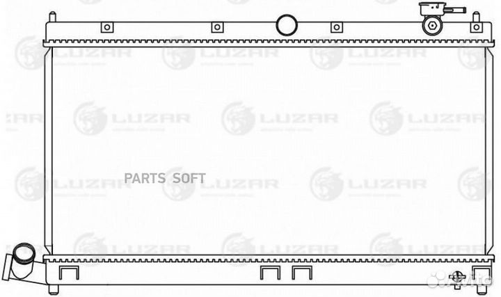 Радиатор охлаждения двигателя BYD F3 05- 1.5I/1.6I