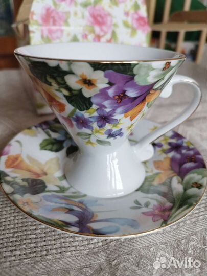 Чайная кофейная пара новая