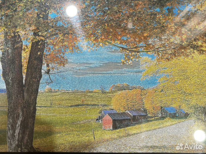 Картина «Золотая Осень» СССР 90-ых