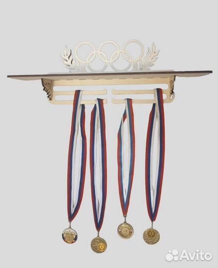 Медальница с полкой, держатель для медалей