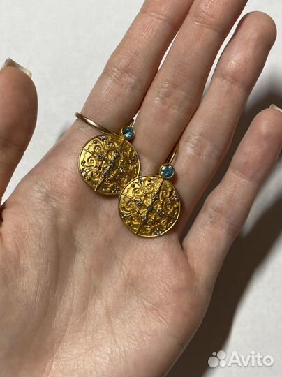 Серьги avon с камнем