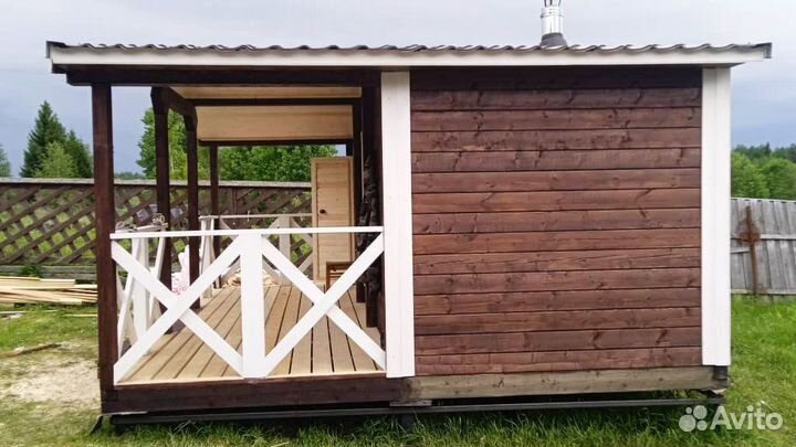 Баня 6 на 4 под ключ готовая