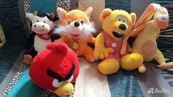 Мягкие игрушки и детские рюкзачки пакетом