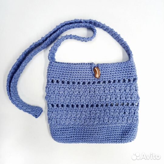 Сумка женская ручная работа вязанная кросс-боди