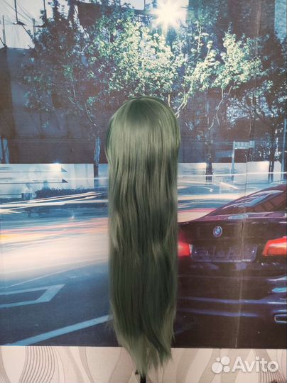 Парик зелёный бронь