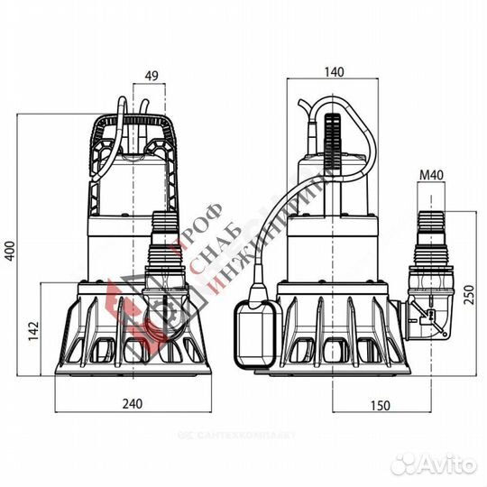 Насос feka BVP 700 M-A 1х230В/50 Гц DAB 60170334H