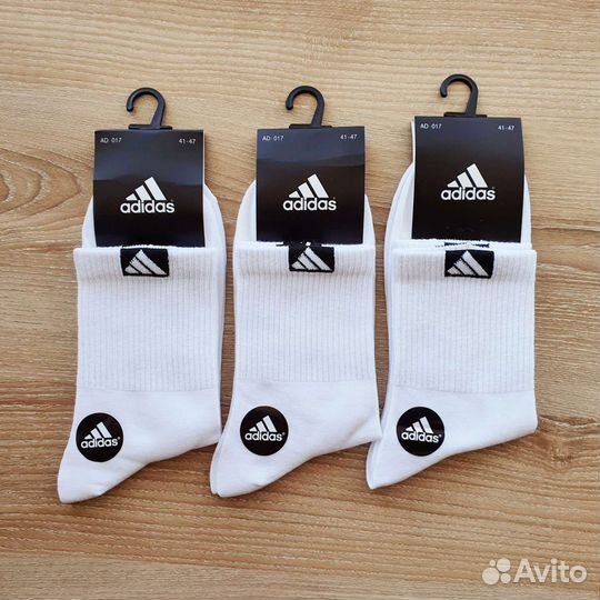 Носки Adidas 3 пары белые