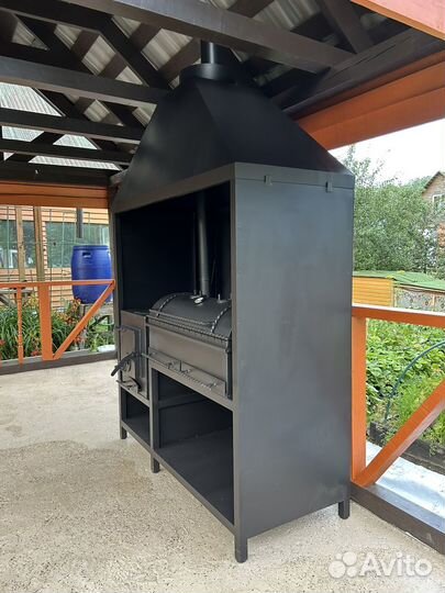 Мангальный комплекс «Печь-Мангал« сталь 5 мм