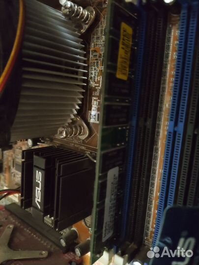 Материнская плата 775 + p4/3200+кулер+1Gb