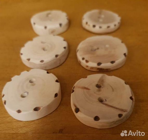 Пуговицы деревянные