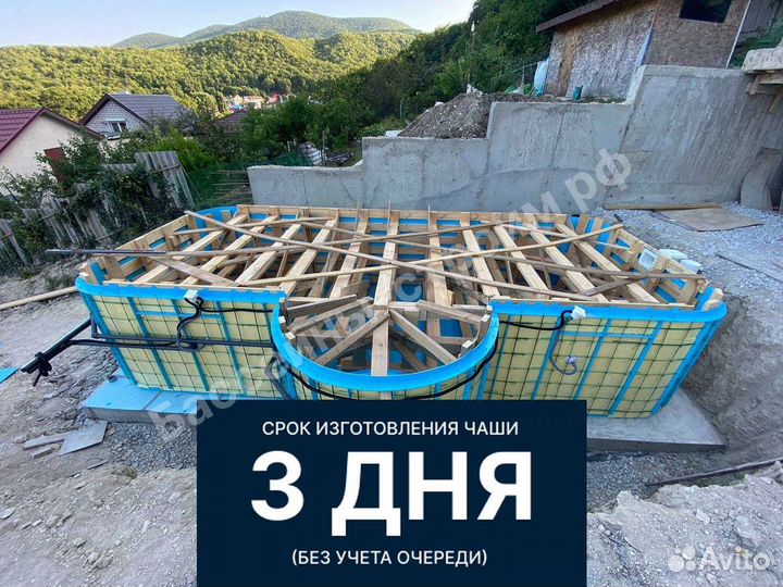 Бассейн 7х3х1,5 от производителя,ступени Бельэтаж1