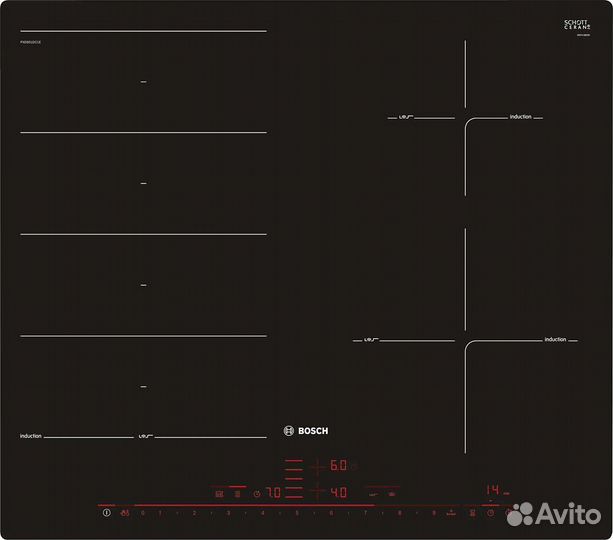 Варочная панель Bosch PXE601DC1E, черный