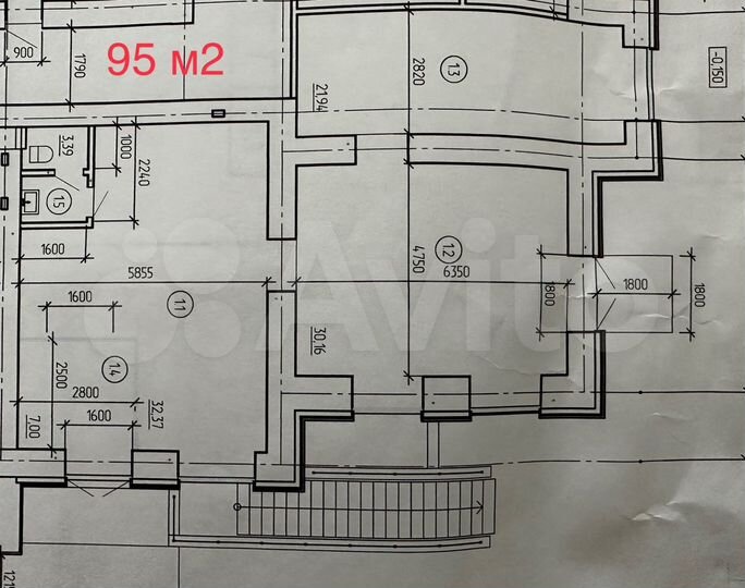 Свободного назначения, 43, 55, 95 м²