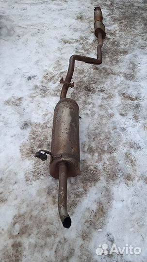 Глушитель выхлопная hyundai solaris kia rio 3