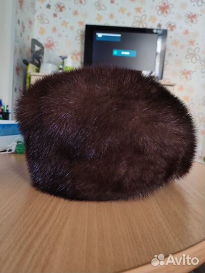 Шапка норковая женская 56