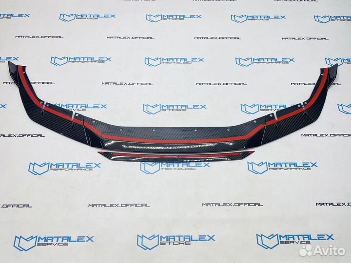 Сплиттер BMW M5 F90 рестайлинг, сухой карбон