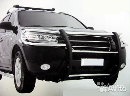 Hyundai Santa Fe 2006-2009г. Кенгурятник
