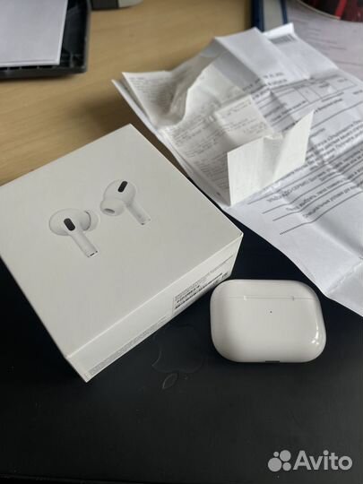 Кейс apple airpods pro+новые насадки,кабель, ориг