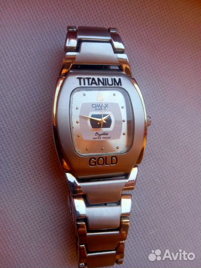 Часы omax titanium gold мужские кварцевые