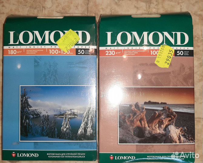 Фотобумага для струйной печати Lomond