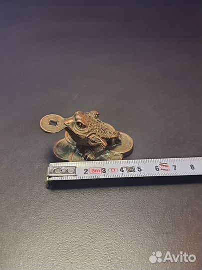 Статуэтка денежная жаба медная